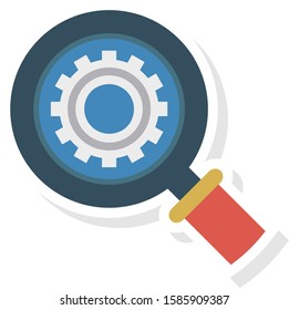 Business Management Flat icons for repairing  & search 