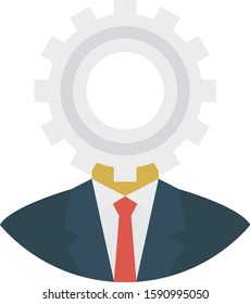 Business Management Flat icons for setting & employee