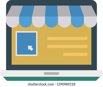 Business Management Flat icons for shop  & online 
