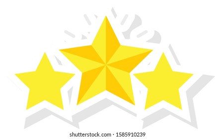 Business Management Flat icons for star & grade