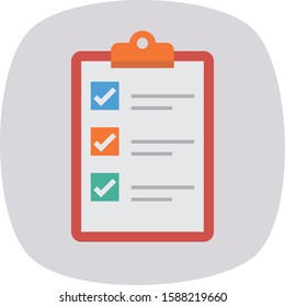 Business Management Flat icons for task list  & mark list 
