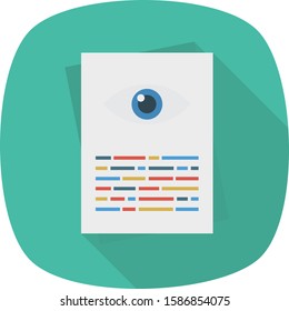 Business Management Flat icons for view & sheet