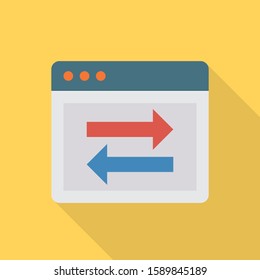 Business Management Flat icons for web site  & browser 