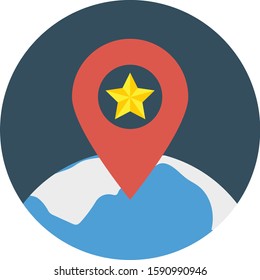Business Management Flat icons for world  & map 