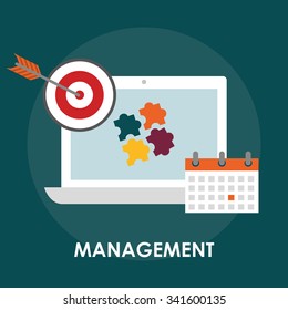 Business management graphic design, vector illustration eps01 
