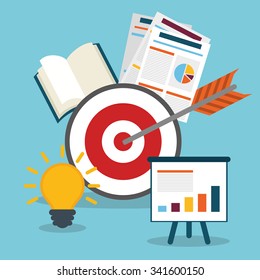 Business management graphic design, vector illustration eps01 