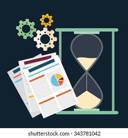 Business management graphic design, vector illustration eps01 