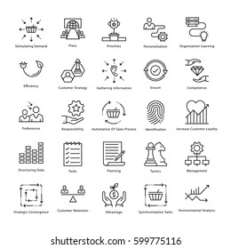 Vector Set 16 Icons Related Business Stock Vector (Royalty Free) 535657651