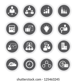 Business Management And Human Resource Icon Set