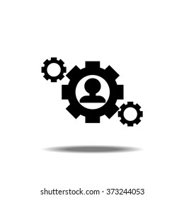 Business, Management, Human Resource Single Icon