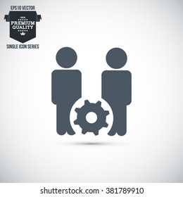 Business, Management, Human Resource Single Icon