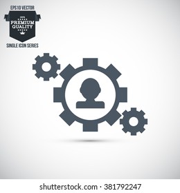 Business, Management, Human Resource Single Icon