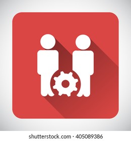 Business, Management, Human Resource Single Icon