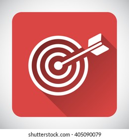 Business, Management, Human Resource Target Bullseye Single Icon