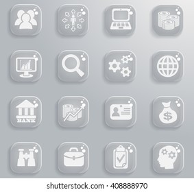 business management and human resources web icons for user interface design