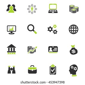 business management and human resources web icons for user interface design