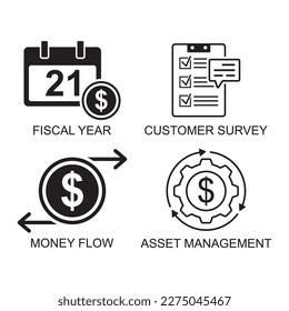 business management icon , development icon