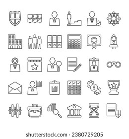Icon Set für Business und Management
