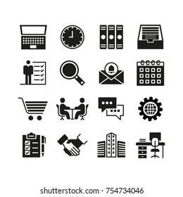 Business and Management Icon Set