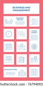 Business And Management Icon Set