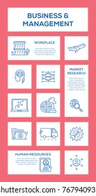 Business And Management Icon Set