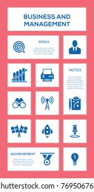 Business and Management Icon Set