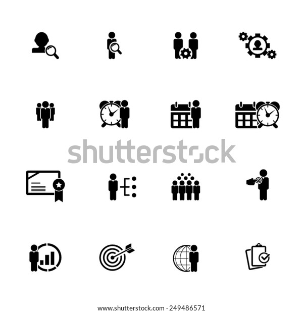 Business Management Icon Set Stock Vector (Royalty Free) 249486571 ...