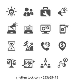 Business And Management Icon Set 8, Vector Eps10.