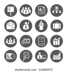 Business Management Icon Set, Company Management  Icon Set