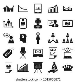 Business management icon set for mobile concepts and web apps.. Collection modern infographic logo and pictogram.