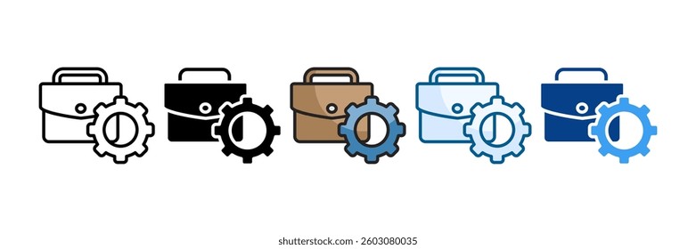 Business Management Icon Set Multiple Style Collection