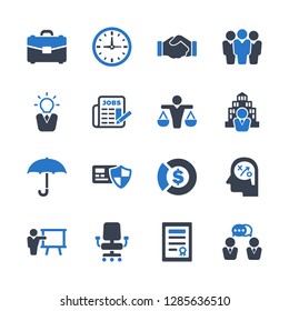 Business & Management Icons - Blue Series - Set 1