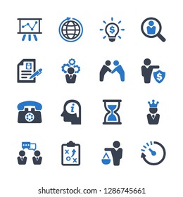 Business & Management Icons - Blue Series - Set 2