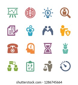 Business & Management Icons - Colored Series - Set 2