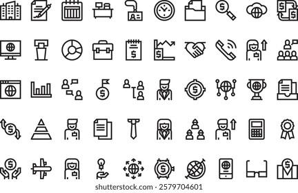 Business management icons High-Quality Vector Icons Collection with Editable Stroke. Ideal for Professional and Creative Projects