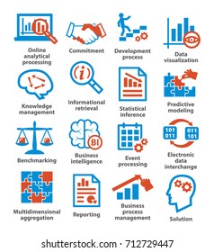 Business management icons. Pack 04.