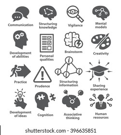 Business management icons. Pack 08.