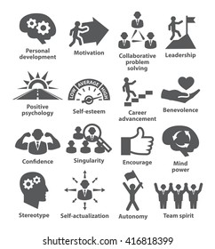 Business management icons. Pack 16.