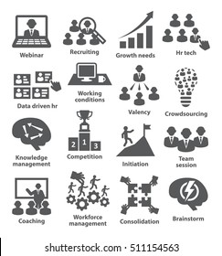 Business management icons. Pack 30.