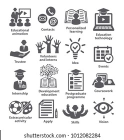 Business management icons Pack 35 Icons for business, education, career, strategy, training marketing