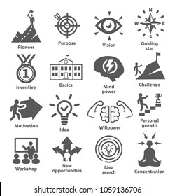 Business management icons Pack 41 Icons for leadership, career, strategy