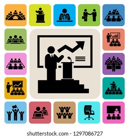 Business and Management Icons set, Illustration eps10