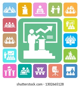 Business and Management Icons set, Illustration eps10