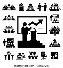 Business and Management Icons set, Illustration eps10