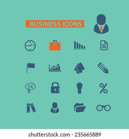 Business, Management-Symbole, Vektorgrafik
