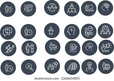 Business Management Icons vector design