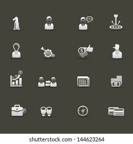 Business management icons,vector