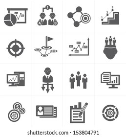 Business management icons,vector