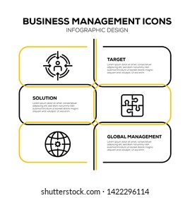 BUSINESS MANAGEMENT AND ILLUSTRATION ICON CONCEPT