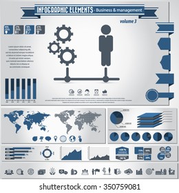 Business and management - infographic elements and icon set